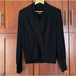 OGL Surplice Top ProWarm Tuckable Black Size Medium NEW